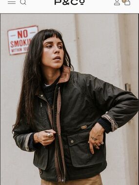 P&Co ROAMER WAX JACKET - OLIVE